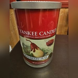 Yankee Candle Cranberry Pear 22oz *Retired Scent*